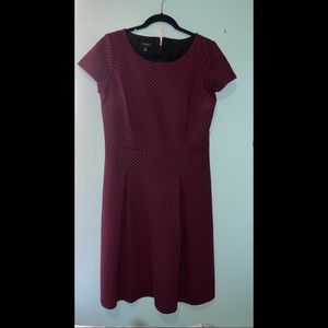 Talbots size 8 red and black dress